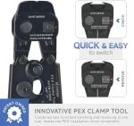 All-in-One PEX Cinch Tool with Clamps and Cutter