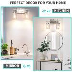 Modern 2-Light Bathroom Vanity Light Fixtures