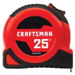 C Craftman 25-Ft Retractable Tape Measure with Fractions