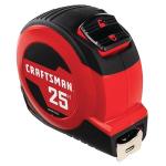C Craftman 25-Ft Retractable Tape Measure with Fractions