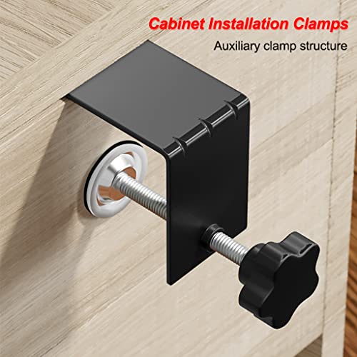 6-Piece C Clamps for Woodworking, Drawer & Cabinet Installation