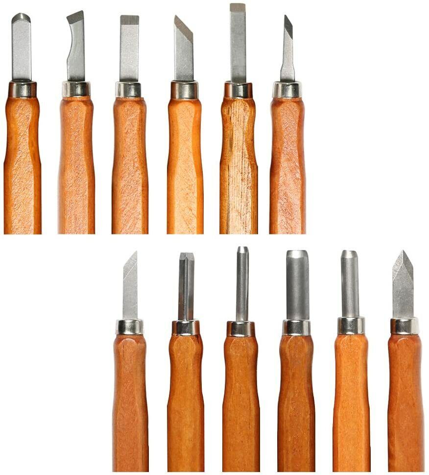 12-Piece Professional Wood Carving Chisel Set