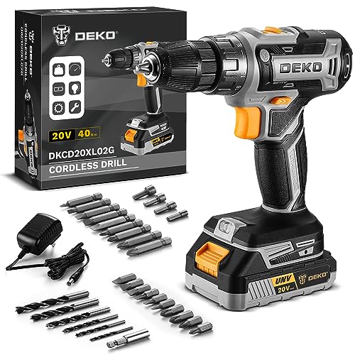 DEKO PRO 20V Cordless Drill Set