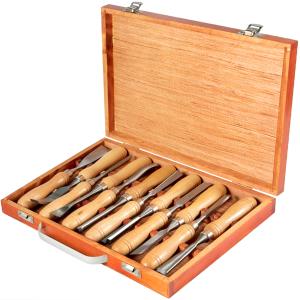 12-Piece Wood Carving Chisel Set for DIY