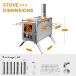 TOUNTO Portable Wood Burning Camping Stove