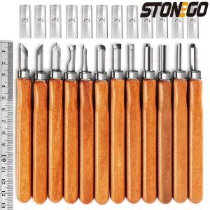 STONEGO Wood Carving Chisel Knife Set for Beginners