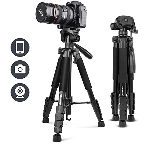 Ubeesize 67" Tripod with Remote & Travel Bag