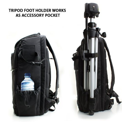USA Gear Camera Backpack with Tripod Holder