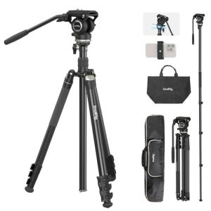 SmallRig CT210 75" Video Tripod with Fluid Head