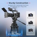 SMALLRIG 73" Carbon Fiber Video Tripod with Fluid Head