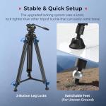 SMALLRIG 73" Carbon Fiber Video Tripod with Fluid Head