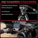 SMALLRIG TRIBEX SE Hydraulic Aluminum Video Tripod