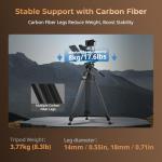 SmallRig Carbon Fiber Tripod with Fluid Head