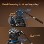 SmallRig Carbon Fiber Tripod with Fluid Head