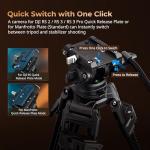 SmallRig Carbon Fiber Tripod with Fluid Head