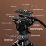 SmallRig Carbon Fiber Tripod with Fluid Head