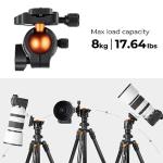 K&F Concept 64" Lightweight Travel Camera Tripod
