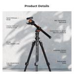 K&F Concept 76" Lightweight DSLR Tripod with Ball Head