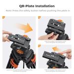 K&F Concept 80" Heavy Duty Video Tripod