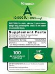 Nature's Truth Vitamin A Softgels - 100ct