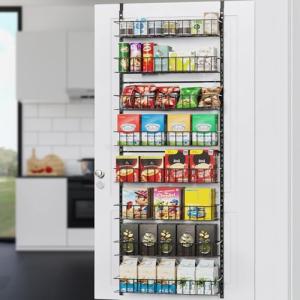 8-Tier Over-the-Door Pantry Organizer Rack