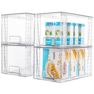 Vtopmart Stackable Clear Pantry Storage Drawers