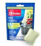 O-Cedar PACS Hard Floor Cleaner, Crisp Citrus Scent 10 Count (1-Pack) | Made with Naturally-Derived Ingredients | Safe to Use on All Hard Floors | Perfect for Mop Buckets