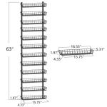 Adjustable 12-Tier Wall Mounted Spice Rack