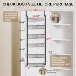 Delamu 6-Tier Over the Door Pantry Organizer