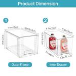 Vtopmart Stackable Clear Pantry Storage Drawers