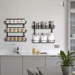 Adjustable 12-Tier Wall Mounted Spice Rack