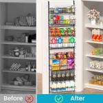 8-Tier Over-the-Door Pantry Organizer Rack