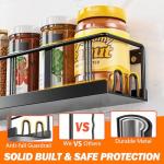 Bunoxea Wall-Mounted Spice Rack Organizer, 3 Pack