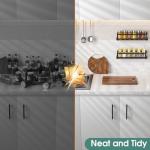 2 Pack Wall Mounted Spice Rack and Hooks