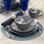 Pfaltzgraff Gabriela Blue 16-Piece Dinnerware Set