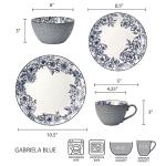 Pfaltzgraff Gabriela Blue 16-Piece Dinnerware Set