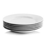 Simply White 10.5" Round Dinner Plates Set of 6