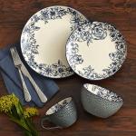 Pfaltzgraff Gabriela Blue 16-Piece Dinnerware Set