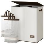 SOLEDI Double Laundry Hamper with Lid and Bags
