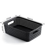 8-Pack Small Plastic Storage Baskets - Versatile Organizers