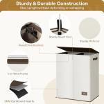 SOLEDI Double Laundry Hamper with Lid and Bags