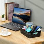 8-Pack Small Plastic Storage Baskets - Versatile Organizers