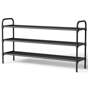 Kitsure Extra-Long 3-Tier Shoe Rack Storage