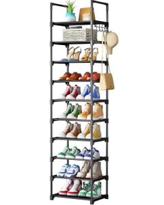 Kitsure 10-Tier Tall Shoe Rack Organizer