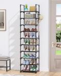 Kitsure 10-Tier Tall Shoe Rack Organizer