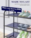 Kitsure 3-Tier Stainless Steel Shoe Rack