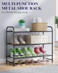 Kitsure 3-Tier Stainless Steel Shoe Rack