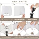 Set of 2 Touch Table Lamps with USB Ports