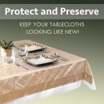 Waterproof Clear Plastic Table Cover for Dining Table