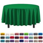 Emerald Green 12-Pack Premium Plastic Tablecloths